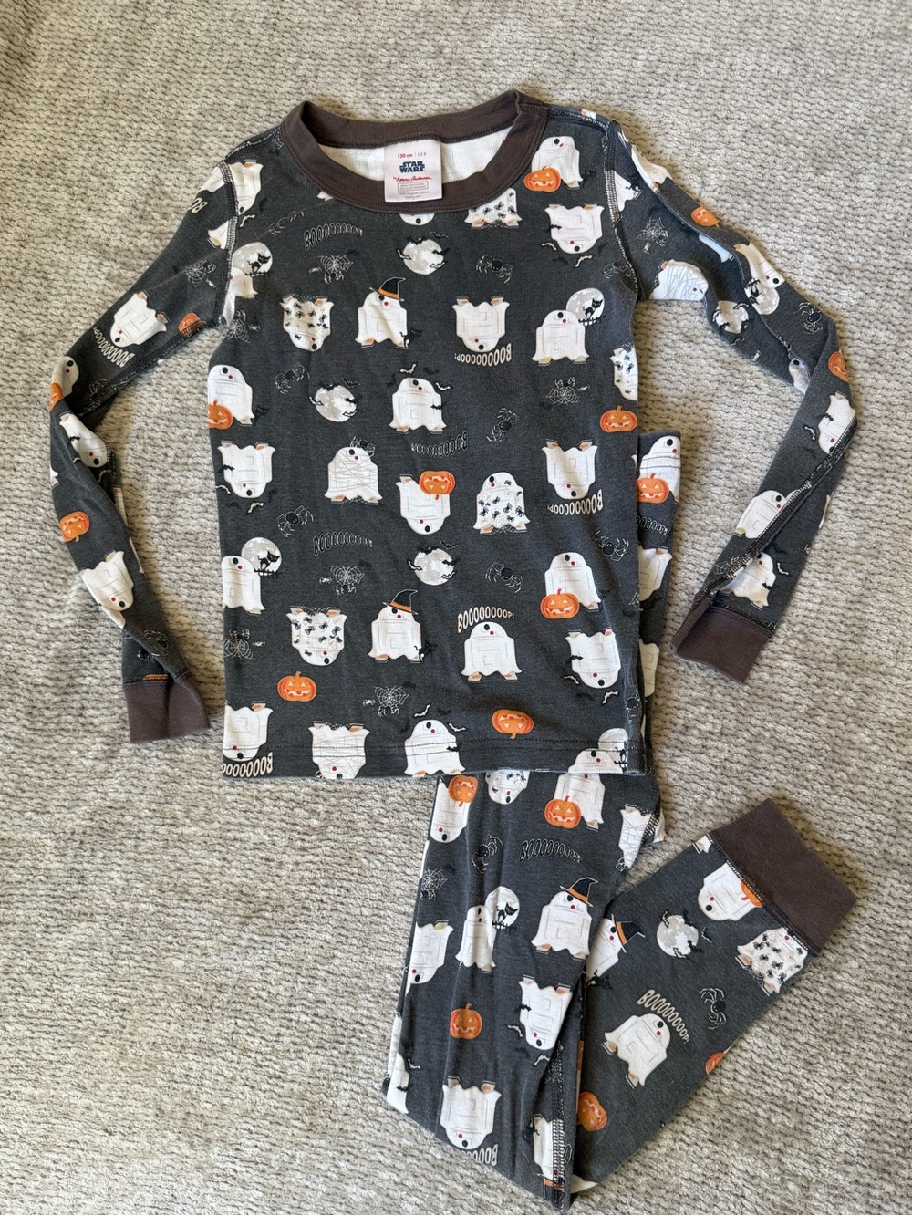Hanna Andersson Star Wars Halloween Organic Cotton Pajama Set Size 8